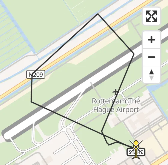 Vlucht Traumahelikopter PH-UMC van Rotterdam The Hague Airport naar Rotterdam The Hague Airport op dinsdag 13 mei 2025 19:10