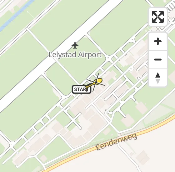 Vlucht Traumahelikopter PH-TTR van Lelystad Airport naar Lelystad Airport op woensdag 14 mei 2025 10:24