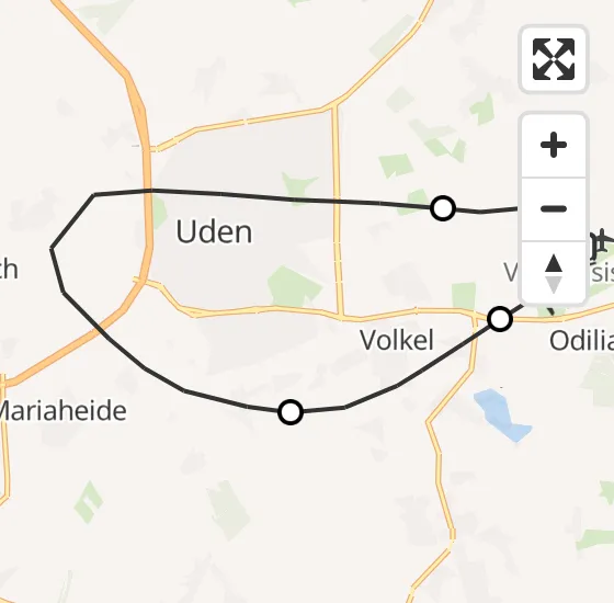 Vlucht Traumahelikopter PH-LLN van Vliegbasis Volkel naar Vliegbasis Volkel op woensdag 14 mei 2025 10:34
