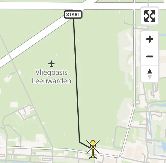 Vlucht Ambulancehelikopter PH-HOW van Vliegbasis Leeuwarden naar Vliegbasis Leeuwarden op woensdag 14 mei 2025 11:58