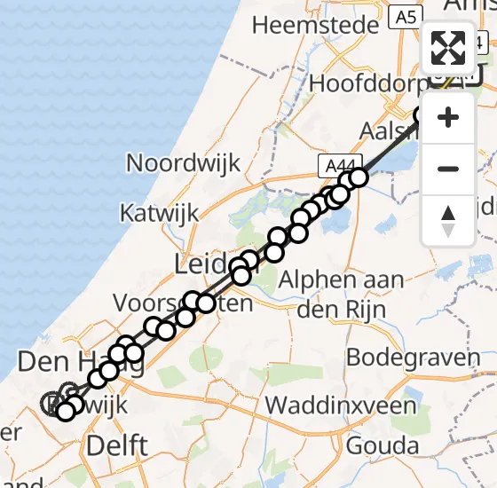 Vlucht Politiehelikopter PH-PXD van Schiphol naar Schiphol op donderdag 15 mei 2025 22:45
