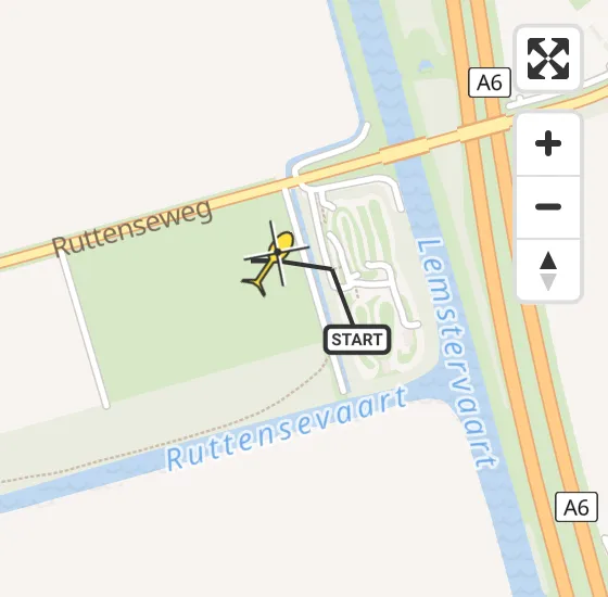 Vlucht Traumahelikopter PH-DOC van Rutten naar Rutten op zondag 18 mei 2025 14:48