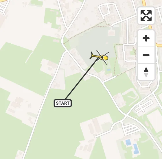 Vlucht Traumahelikopter PH-UMC van Wagenberg naar Made op maandag 19 mei 2025 12:39