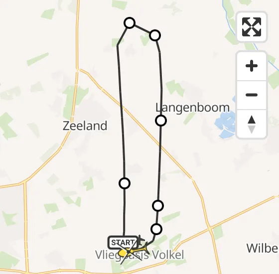 Vlucht Traumahelikopter PH-LLN van Vliegbasis Volkel naar Vliegbasis Volkel op woensdag 28 mei 2025 17:42