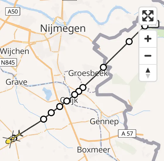 Vlucht Traumahelikopter PH-LLN van Tolkamer naar Odiliapeel op woensdag 28 mei 2025 21:53