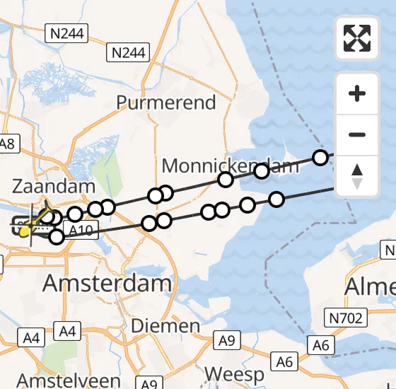 Vlucht Traumahelikopter PH-DOC van Amsterdam Heliport naar Amsterdam Heliport op donderdag 29 mei 2025 17:15