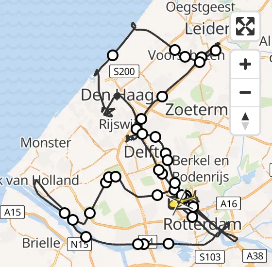 Vlucht Politiehelikopter PH-PXF van Rotterdam The Hague Airport naar Rotterdam The Hague Airport op zaterdag 31 mei 2025 17:12