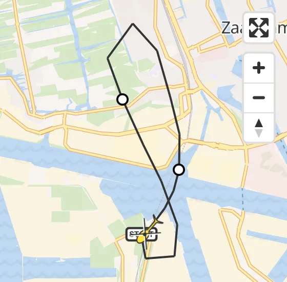 Vlucht Traumahelikopter PH-DOC van Amsterdam Heliport naar Amsterdam Heliport op zondag 15 juni 2025 0:19