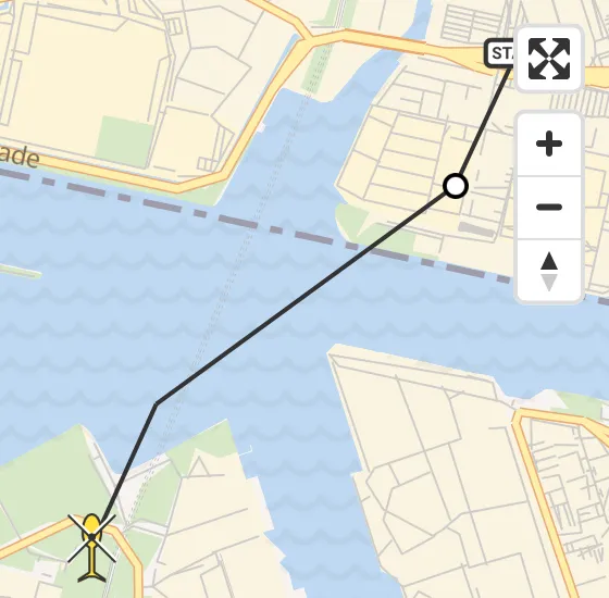 Vlucht Traumahelikopter PH-DOC van Zaandam naar Amsterdam Heliport op vrijdag 4 juli 2025 7:55