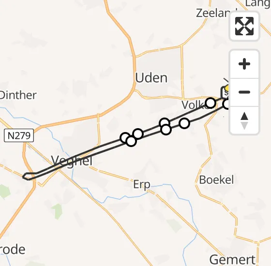 Vlucht Traumahelikopter PH-LLN van Vliegbasis Volkel naar Vliegbasis Volkel op zondag 6 juli 2025 1:56