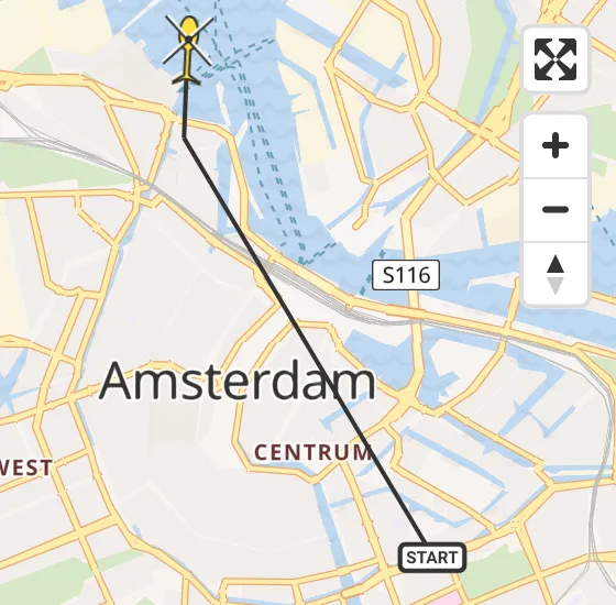 Vlucht Politiehelikopter PH-PXE van Amsterdam naar Amsterdam op vrijdag 19 april 2024 18:16