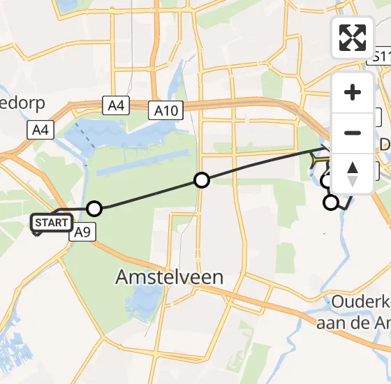 Vlucht Politiehelikopter PH-PXC van Schiphol naar Amsterdam op zaterdag 20 april 2024 15:16