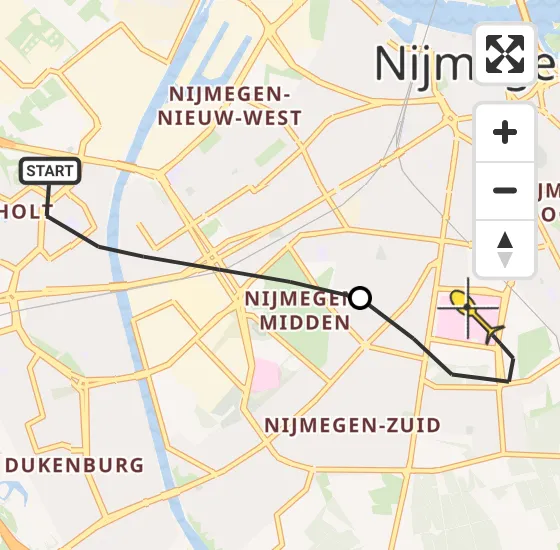 Vlucht Traumahelikopter PH-LLN van Nijmegen naar Radboud Universitair Medisch Centrum op dinsdag 23 april 2024 20:07