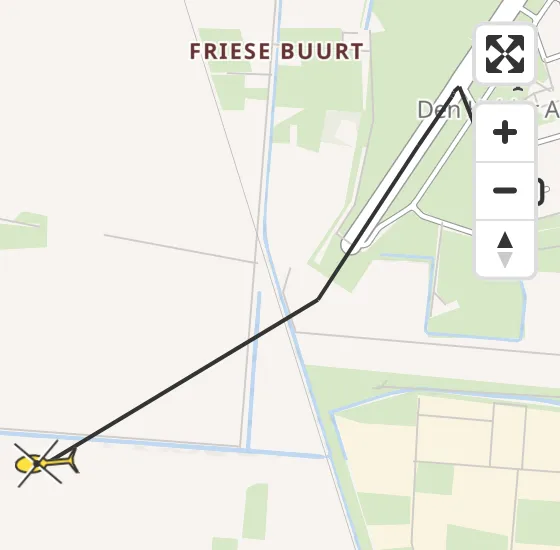 Vlucht Kustwachthelikopter PH-BSR van Vliegveld De Kooy naar Julianadorp op vrijdag 26 april 2024 18:01