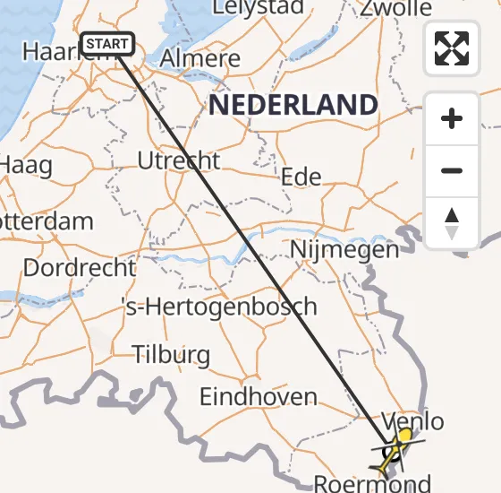 Vlucht Traumahelikopter PH-TTR van Amsterdam Heliport naar Reuver op maandag 29 april 2024 16:00