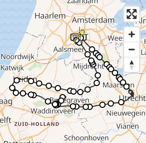 Vlucht Politiehelikopter PH-PXC van Schiphol naar Schiphol op woensdag 1 mei 2024 18:46