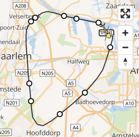 Vlucht Traumahelikopter PH-TTR van Amsterdam Heliport naar Amsterdam Heliport op donderdag 2 mei 2024 8:21