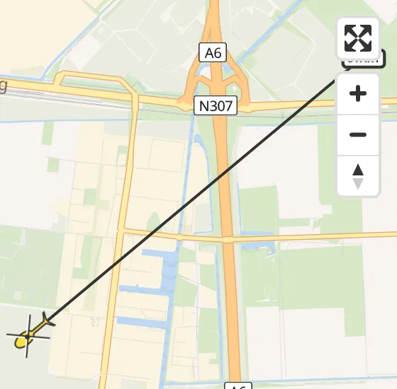 Vlucht Politiehelikopter PH-PXE van Lelystad naar Lelystad op zondag 5 mei 2024 15:10