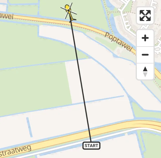 Vlucht Ambulancehelikopter PH-OOP van Leeuwarden naar Leeuwarden op zondag 5 mei 2024 20:17