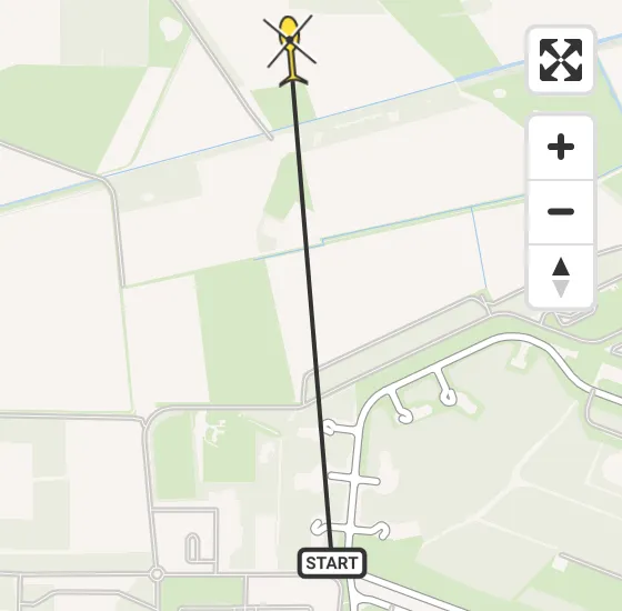 Vlucht Traumahelikopter PH-LLN van Vliegbasis Volkel naar Vliegbasis Volkel op dinsdag 7 mei 2024 14:42