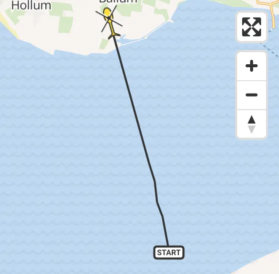Vlucht Ambulancehelikopter PH-OOP van Marrum naar Ballum op woensdag 8 mei 2024 1:37