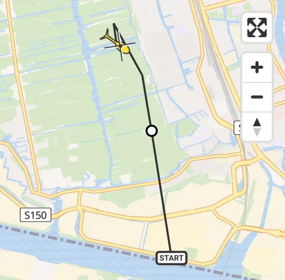 Vlucht Traumahelikopter PH-TTR van Amsterdam Heliport naar Zaandam op woensdag 8 mei 2024 10:53