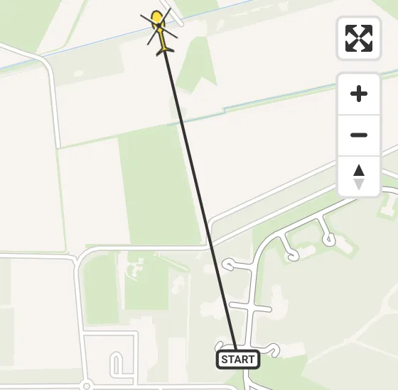 Vlucht Traumahelikopter PH-LLN van Vliegbasis Volkel naar Vliegbasis Volkel op donderdag 9 mei 2024 9:46